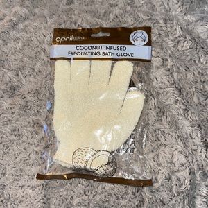 April Bath and Shower Coconut Infused Exfoliating Bath Glove